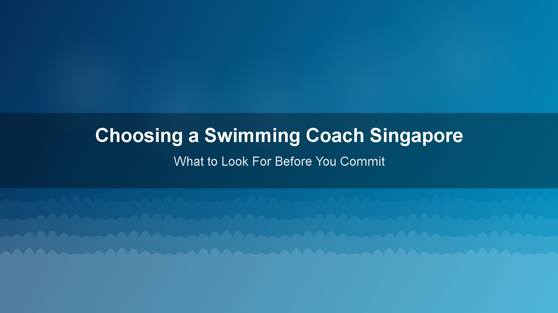 Choosing a swimming coach Singapore – certified instructor coaching adult swimmer at condo pool