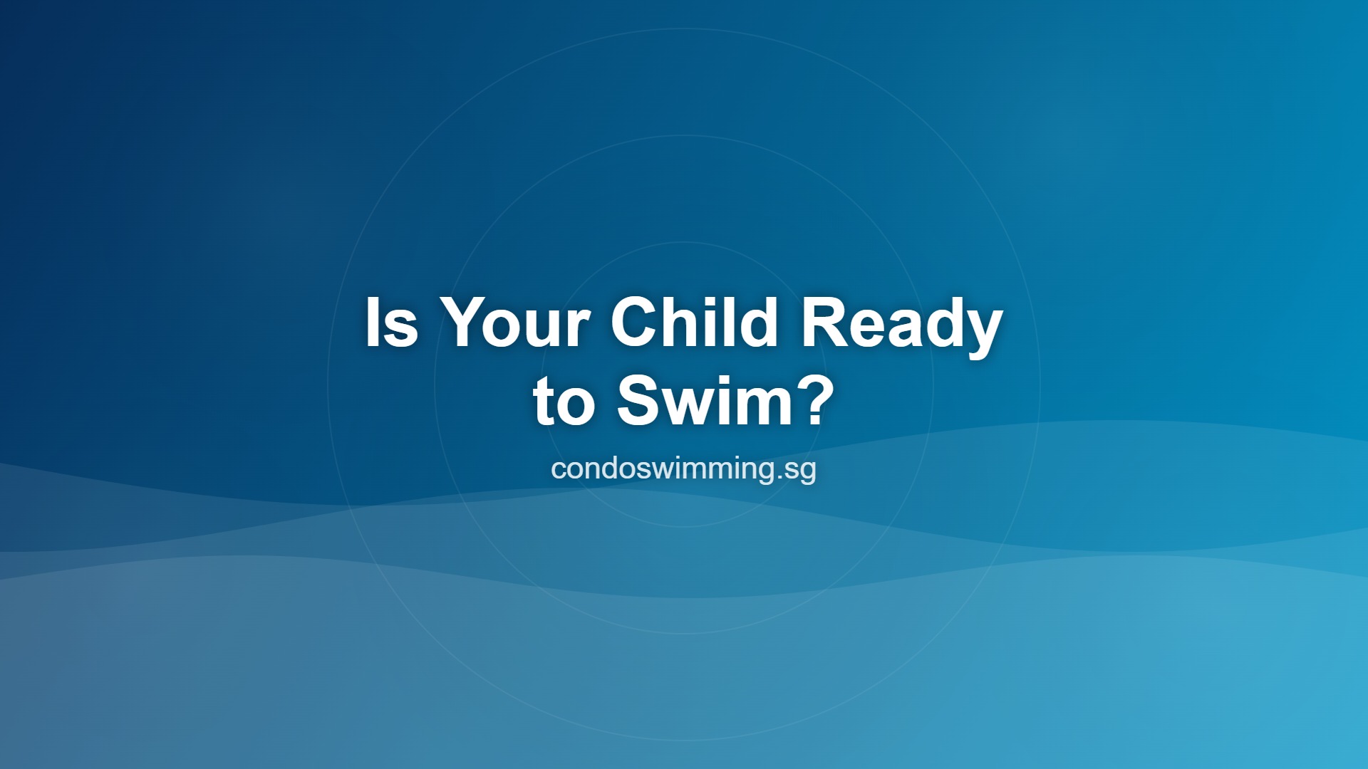 child ready for swimming lessons Singapore